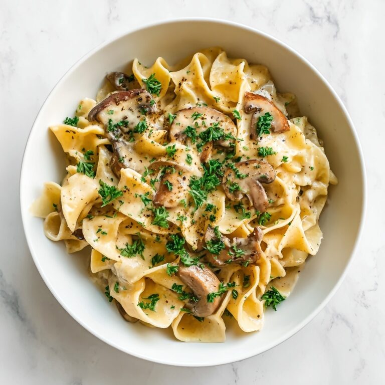 Creamy Alfredo Pasta with Mushrooms Recipe