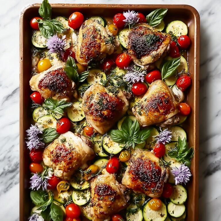 Sheet Pan Mediterranean Chicken & Zucchini: A Healthy & Flavorful One-Pan Meal Recipe