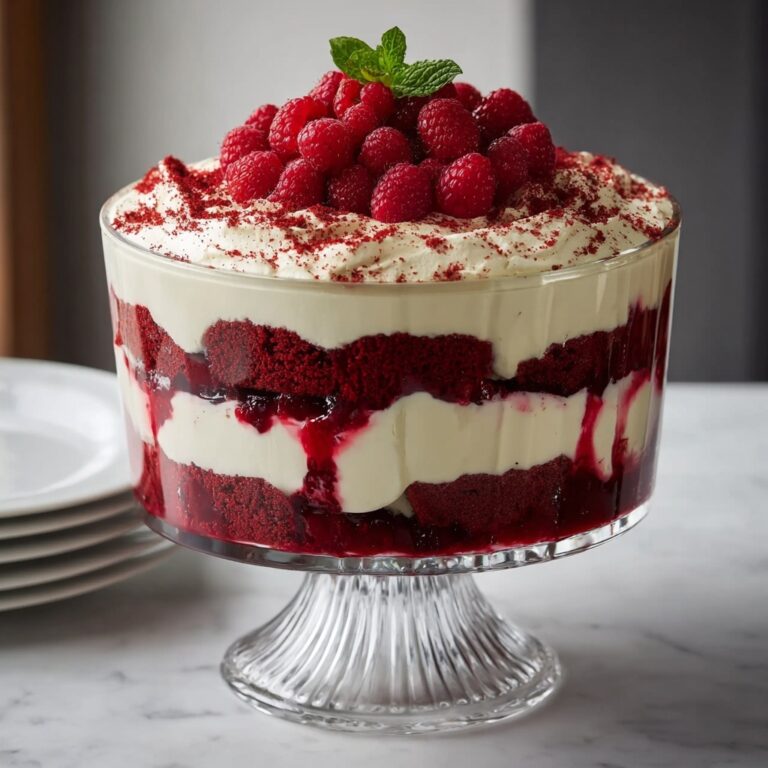 Red Velvet Trifle with Cream Cheese Mousse Recipe