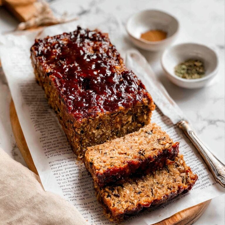 Vegetarian Lentil and Mushroom Meatloaf Recipe