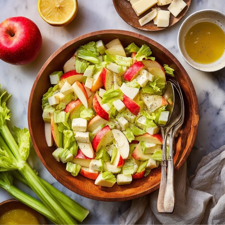 Simple Celery Apple Salad With Lemon Dressing Recipe