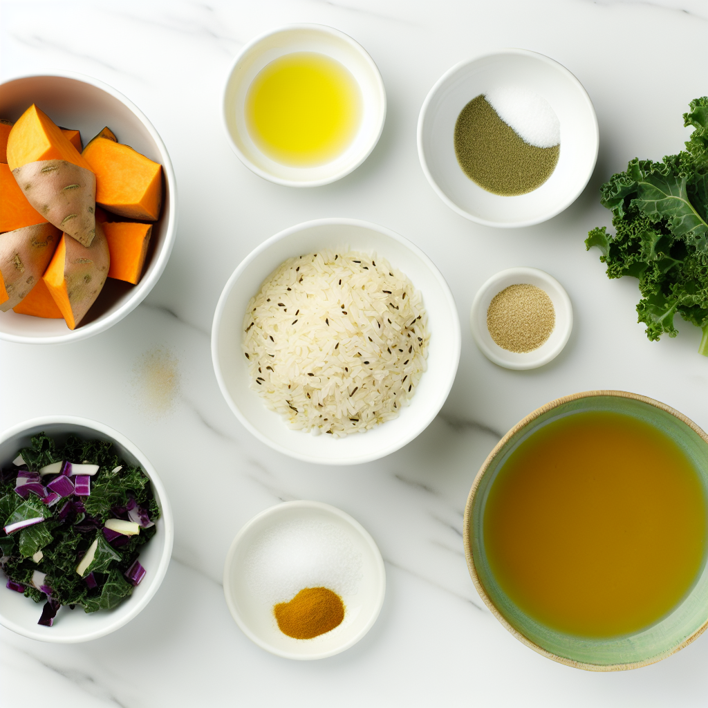 Kale & Sweet Potato Wild Rice Bowl Recipe - Recipe Image