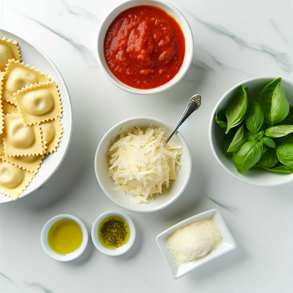 Baked Ravioli with Marinara and Mozzarella Recipe - Recipe Image