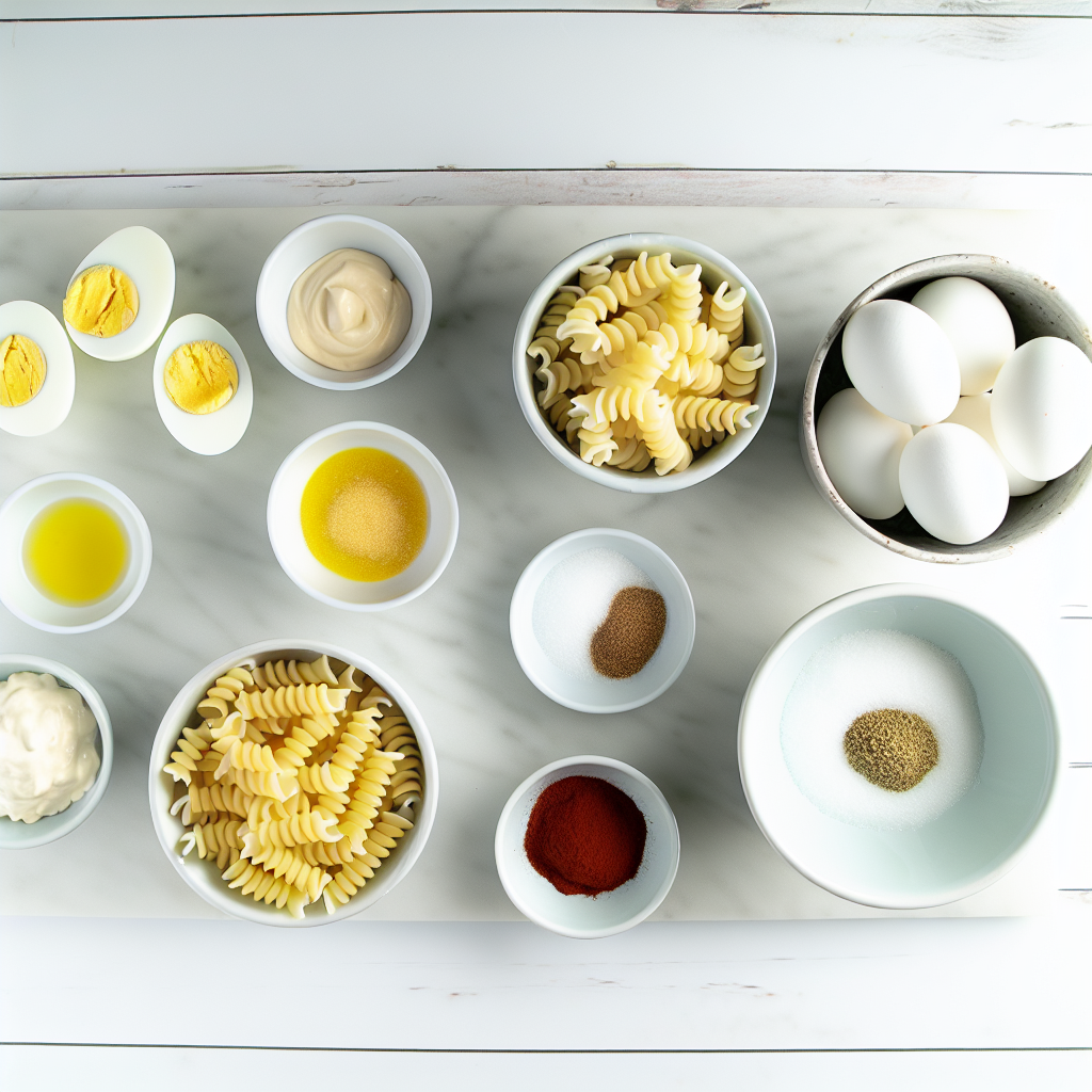 Deviled Egg Pasta Salad Recipe - Recipe Image