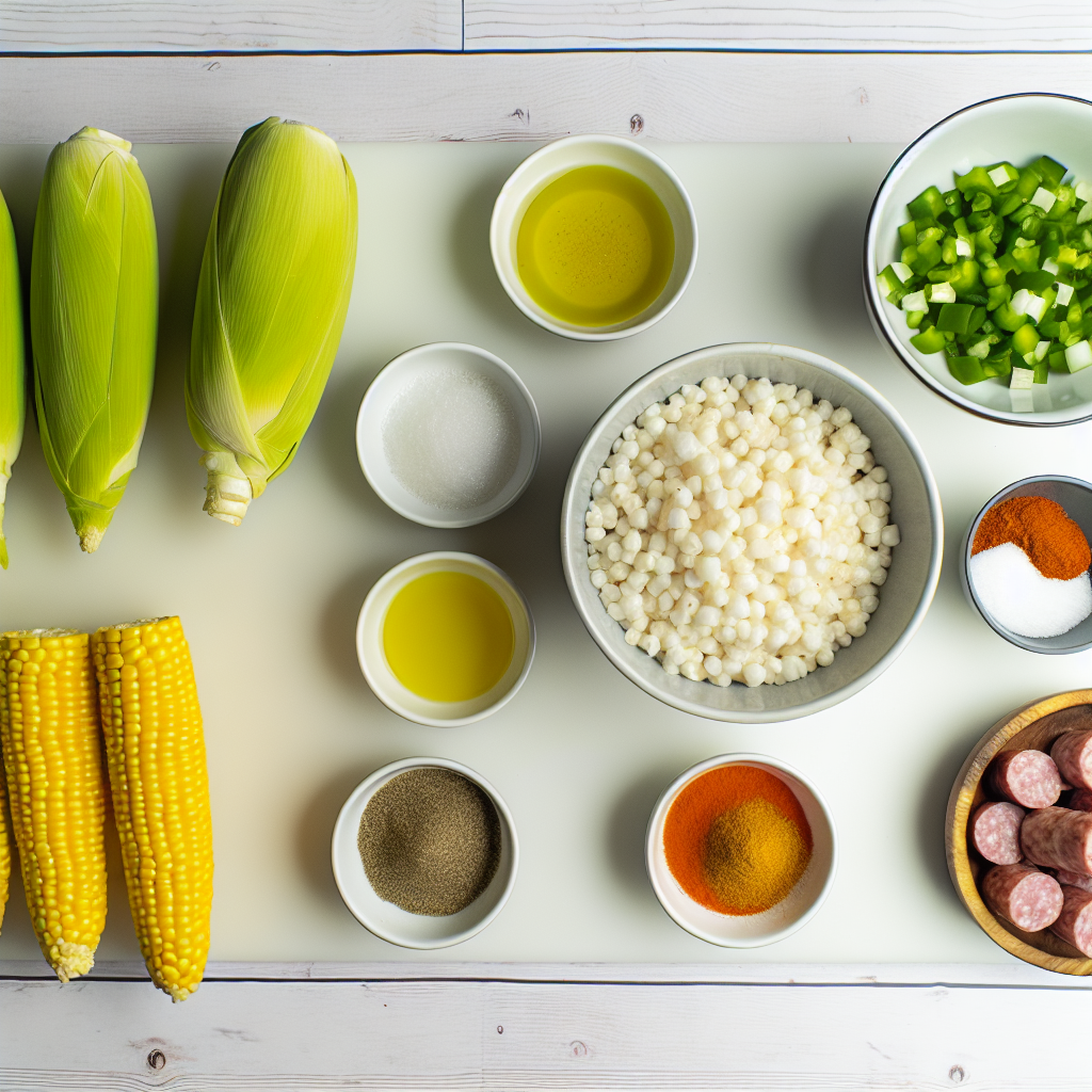 Maque Choux With Sausage and Corn Recipe - Recipe Image