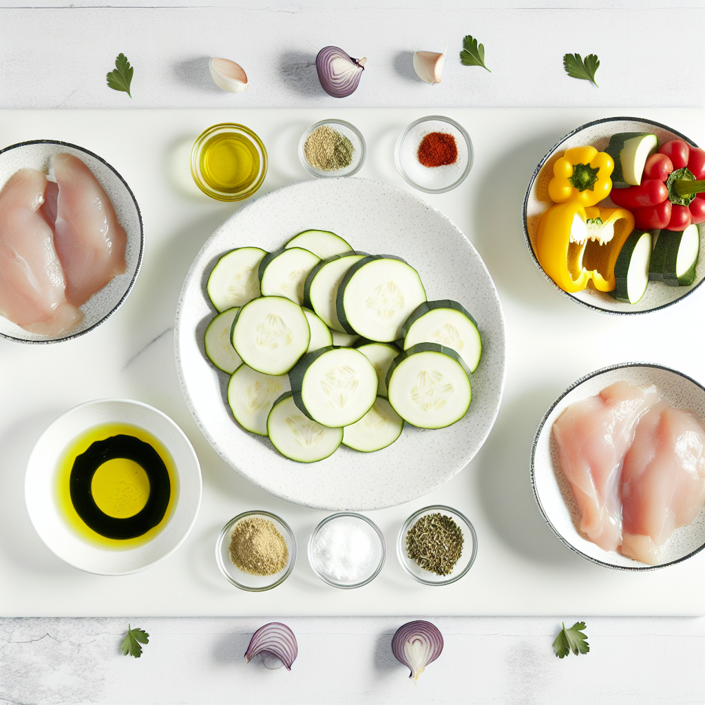 Sheet Pan Mediterranean Chicken & Zucchini: A Healthy & Flavorful One-Pan Meal Recipe - Recipe Image