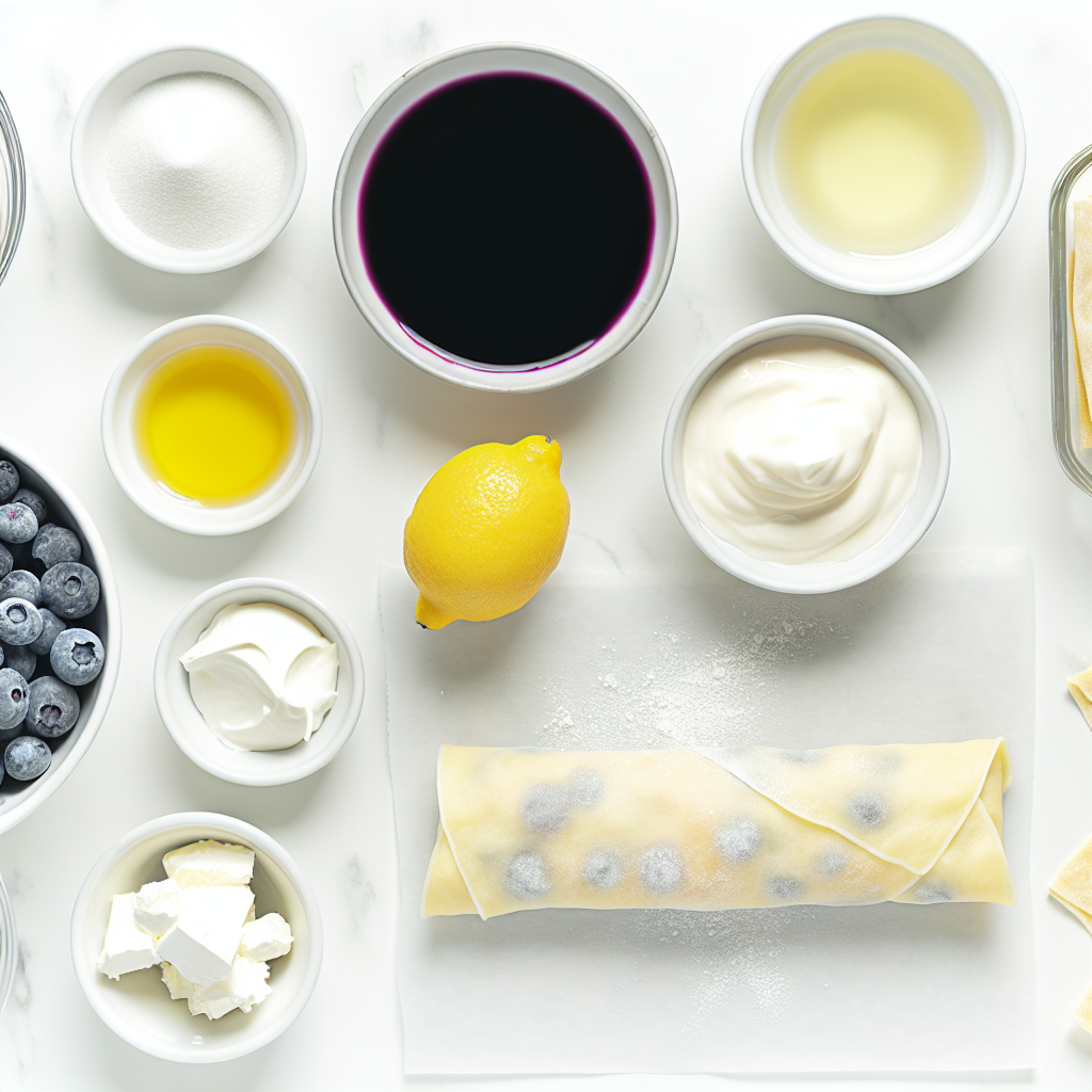 Blueberry Cream Cheese Egg Rolls Recipe - Recipe Image
