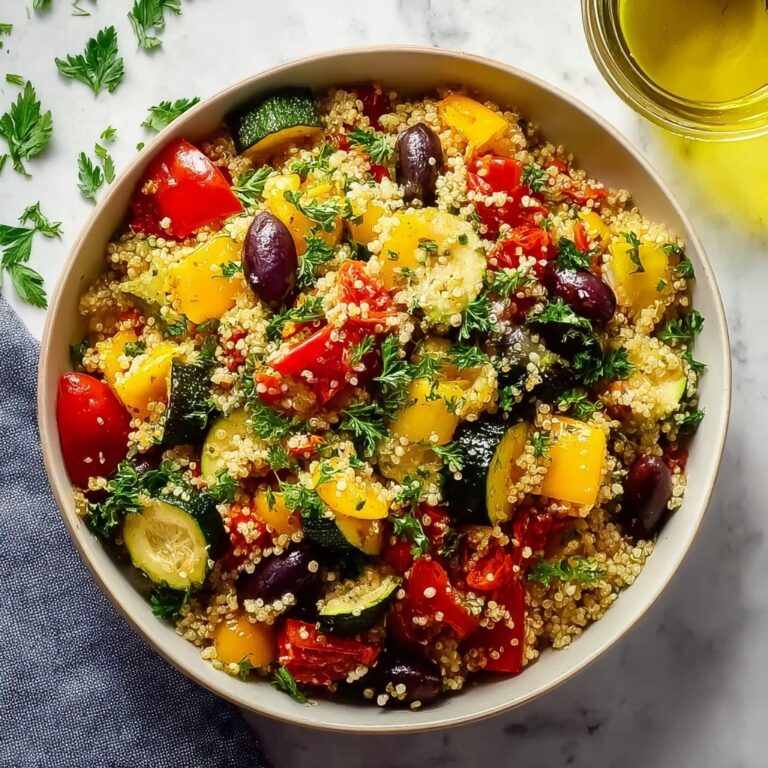 Mediterranean Quinoa Salad with Roasted Vegetables Recipe