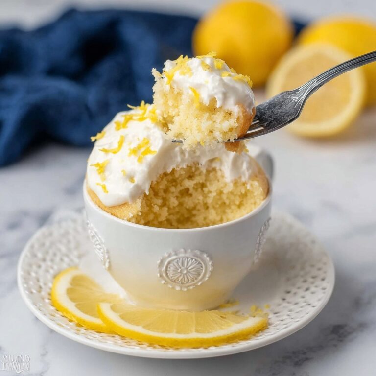 Lemon Protein Mug Cake Recipe