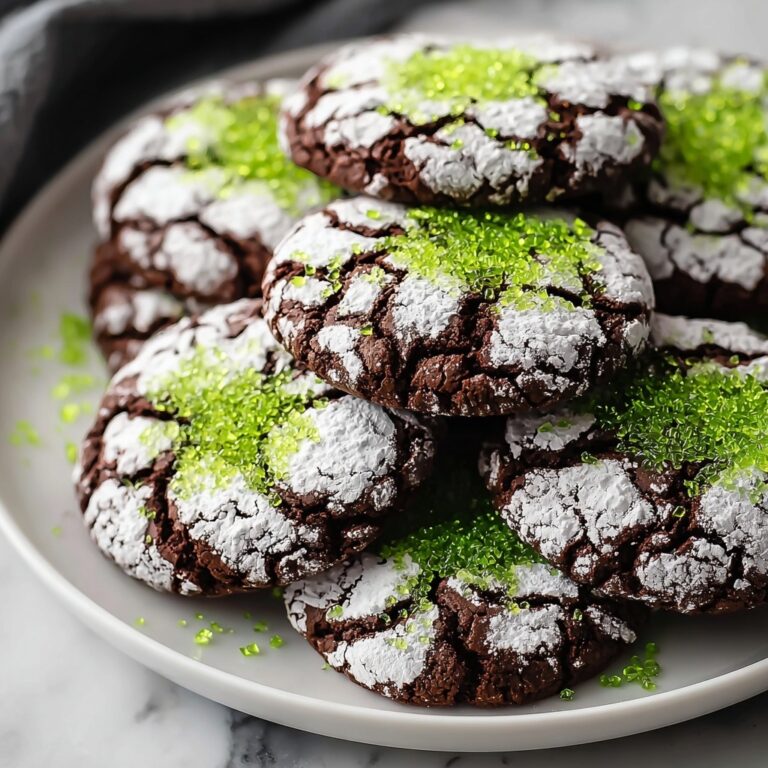 Vegan Grinch Crinkle Cookies Recipe
