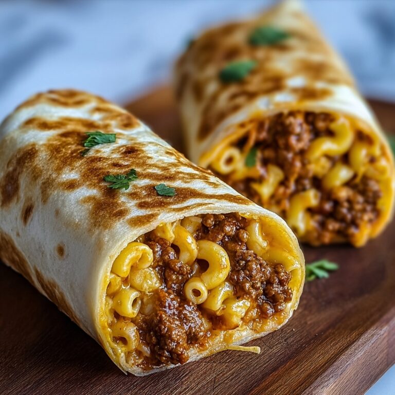 Sloppy Joe Mac and Cheese Wraps Recipe
