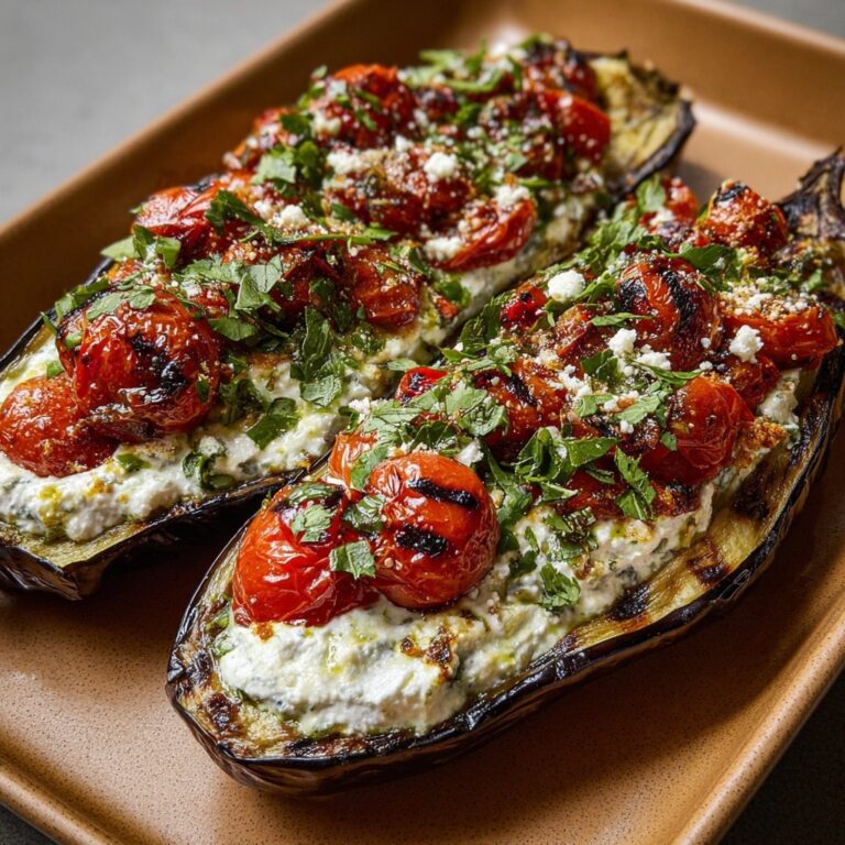 Stuffed Eggplant with Ricotta & Herbs – A Cozy Mediterranean Classic Recipe