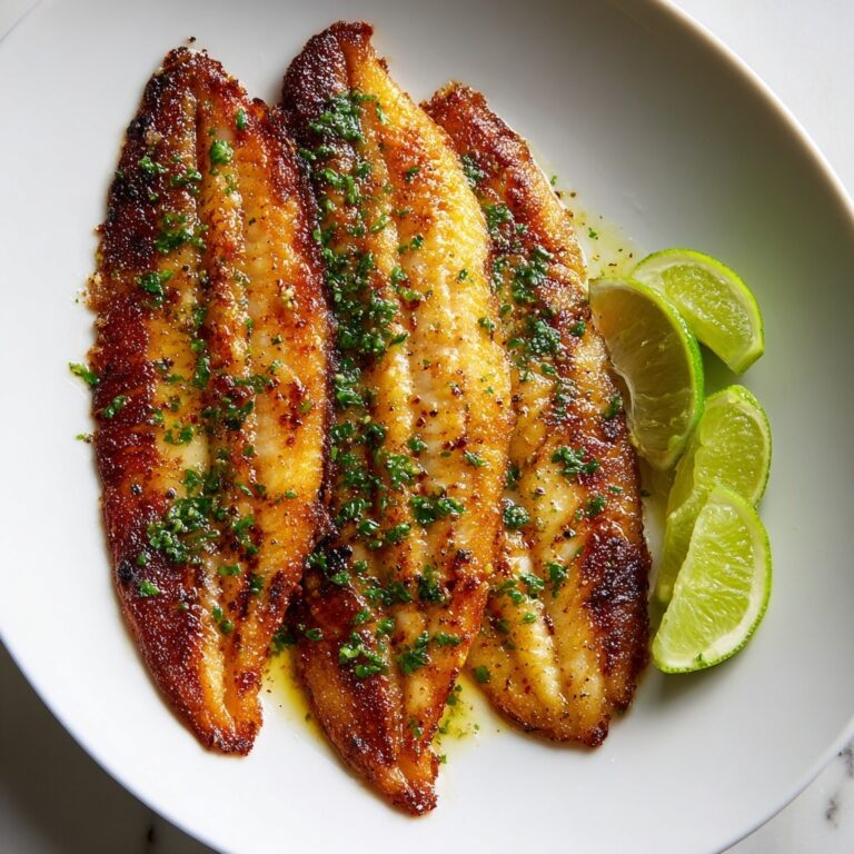 Crispy Sautéed Shaved Fish with Parsley and Lime Recipe