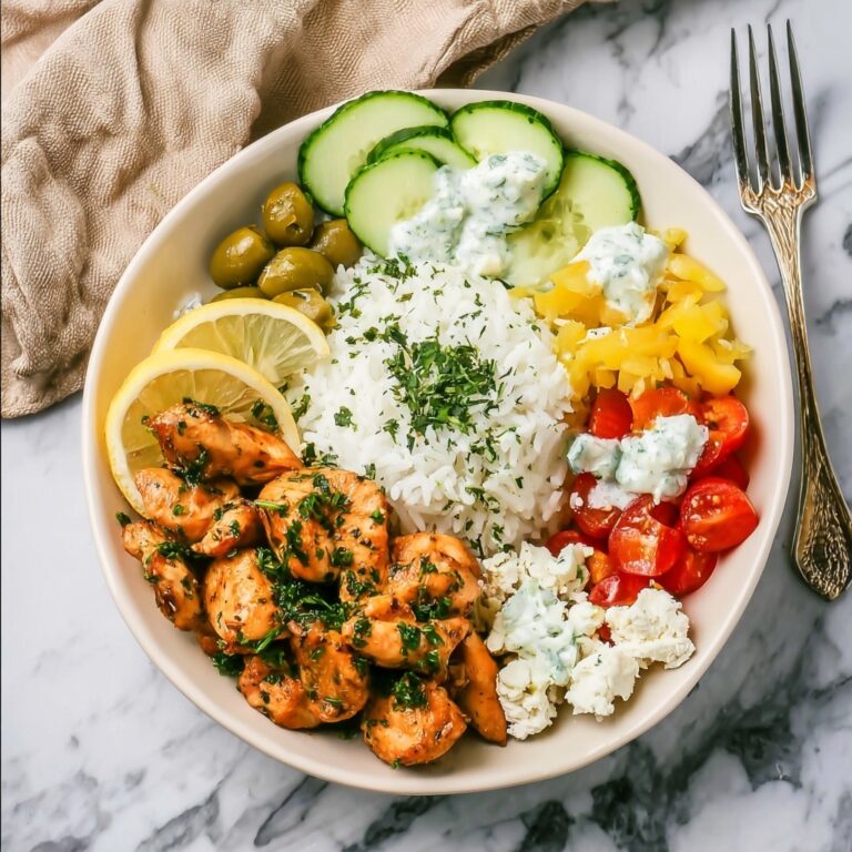 Greek Chicken Bowls with Tzatziki Sauce Recipe
