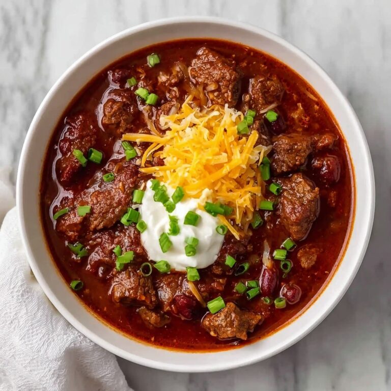 Easy Crockpot Steak Chili Recipe