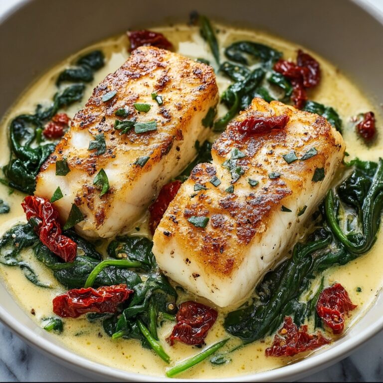 Creamy Keto Tuscan Cod Recipe