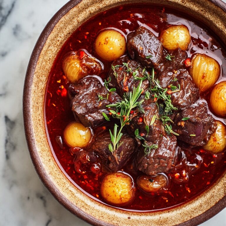 Hearty Greek Beef Stifado with Pearl Onions Recipe
