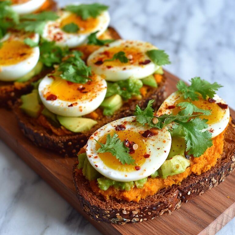 Sweet Potato Toast with Avocado & Egg Recipe