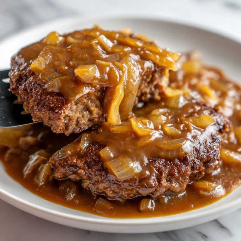 Hamburger Steak with Onion Gravy Recipe