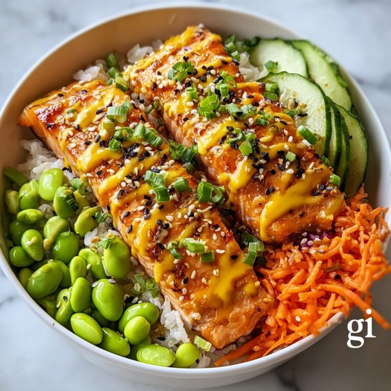 Air Fried Salmon Rice Bowls with Creamy Bang Bang Sauce Recipe