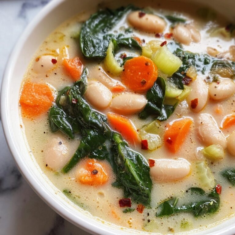 Creamy Vegan White Bean and Spinach Soup Recipe