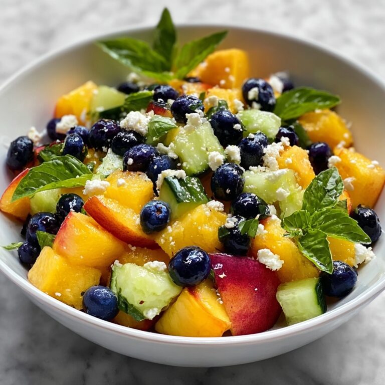 Blueberry Peach Feta Salad Recipe