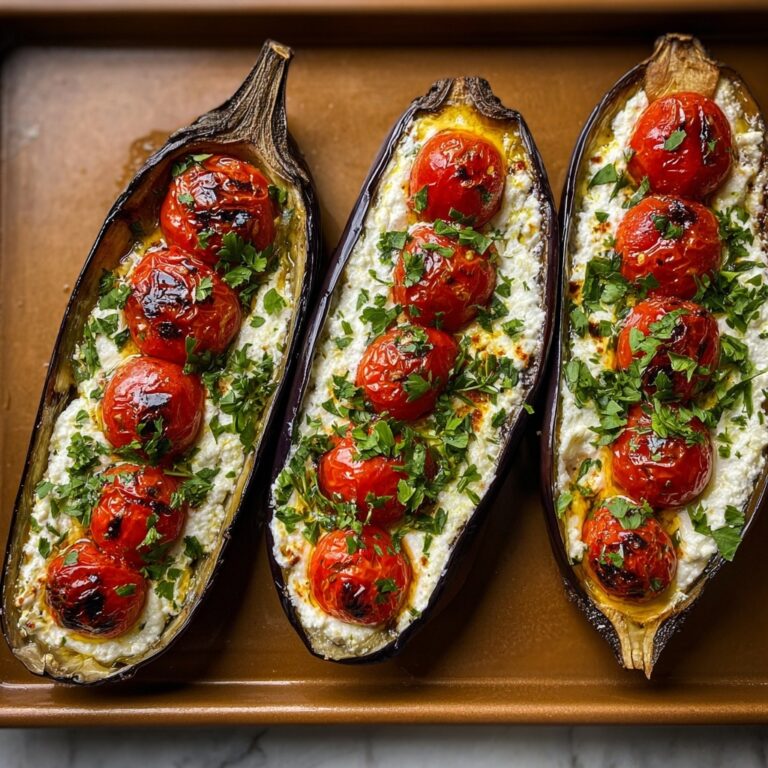 Stuffed Eggplant with Ricotta & Herbs – A Cozy Mediterranean Classic Recipe