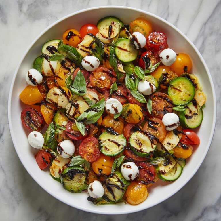 Fresh Cucumber Caprese Salad: A Summer Side You’ll Love! Recipe