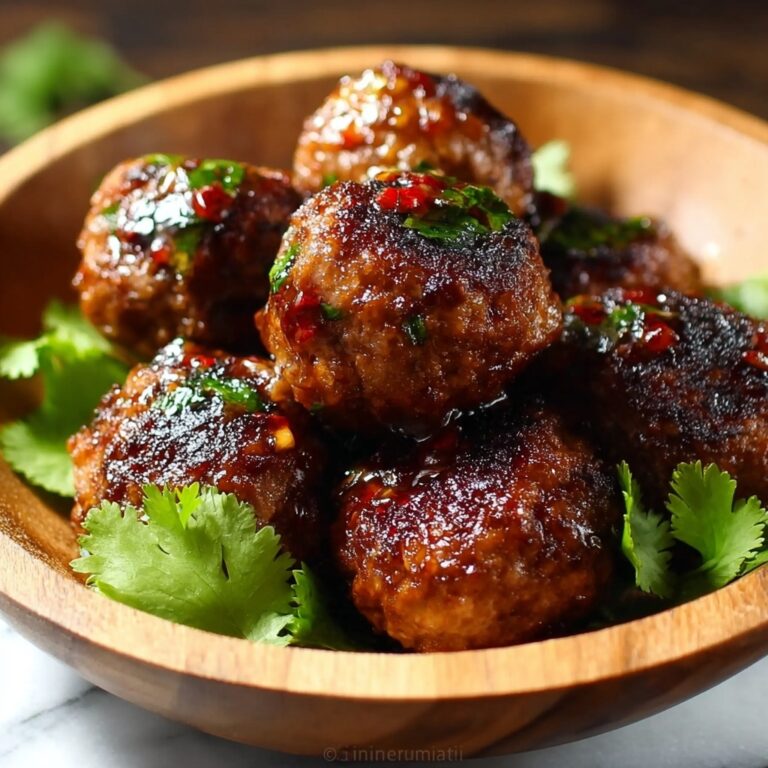 Asian Chicken Meatballs Recipe