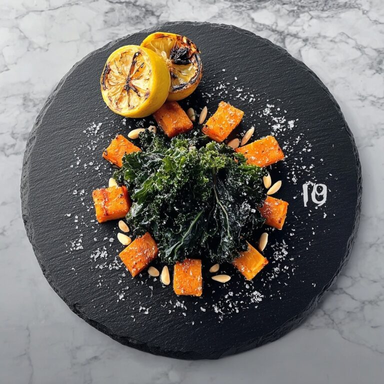 Roasted Lemon and Garlic Kale with Sweet Potatoes Recipe