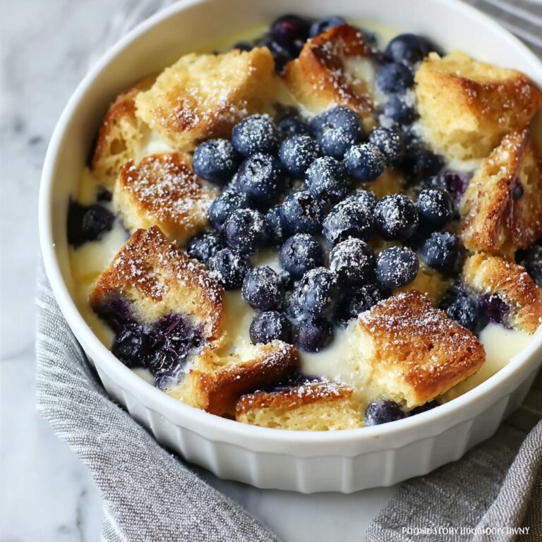 Overnight Blueberry French Toast Casserole Delight Recipe