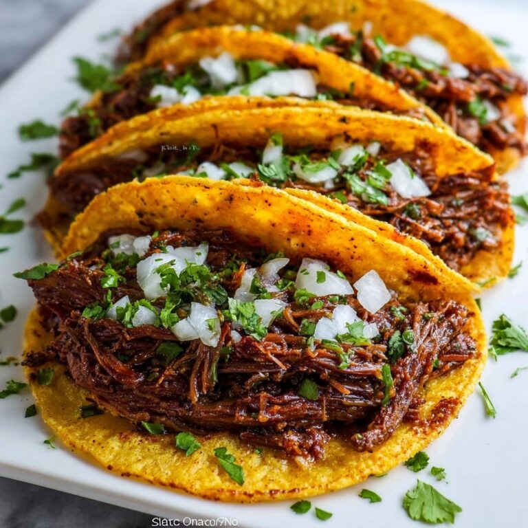 Crockpot Birria Tacos with Rich Beef and Spicy Chili Sauce Recipe