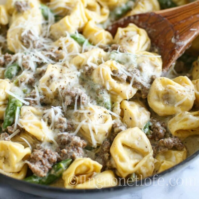 Cheesesteak Tortellini with Creamy Provolone Recipe