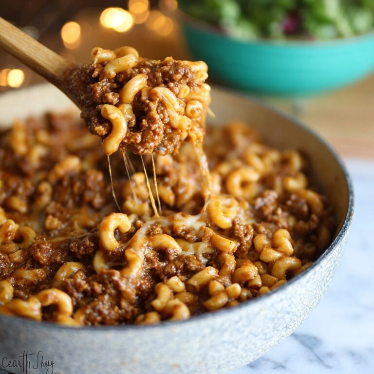 Cheesy Hamburger Skillet (Homemade Hamburger Helper) Recipe