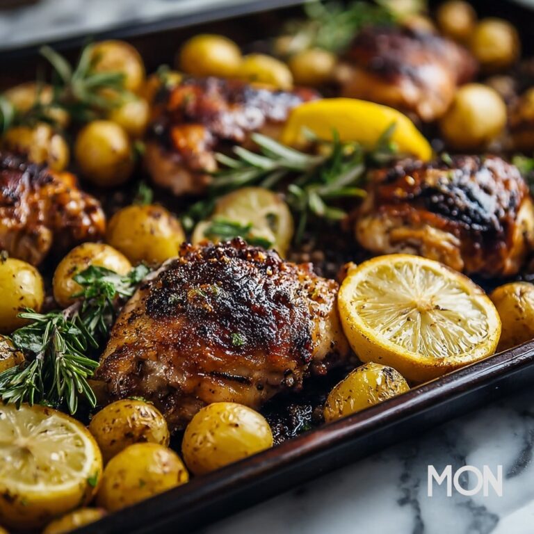 Irresistible Sheet Pan Lemon Balsamic Chicken & Potatoes Recipe