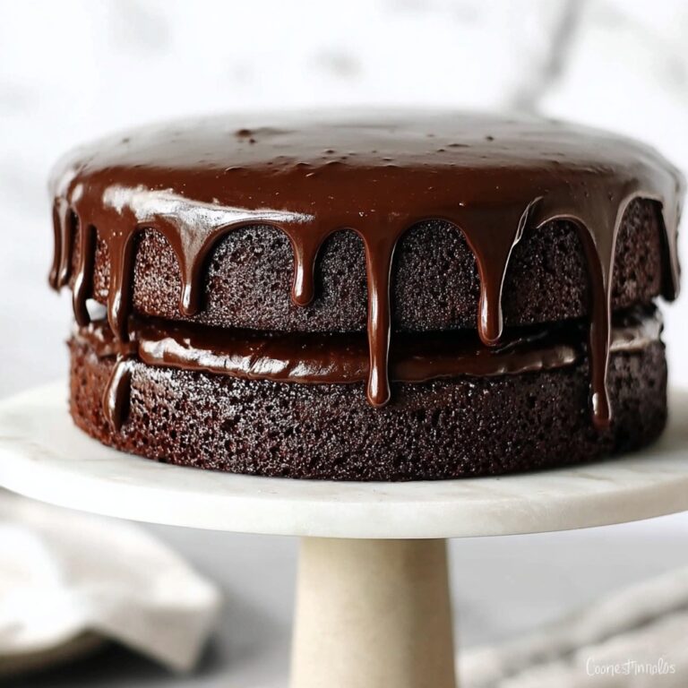 Espresso Chocolate Fudge Cake (Not Too Sweet) Recipe