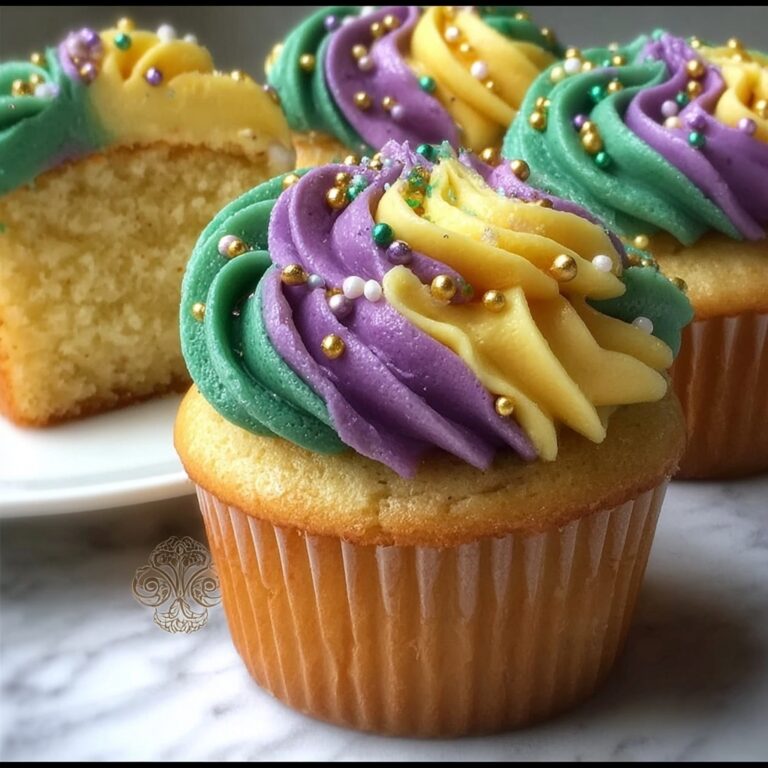 Mardi Gras King Cake Cupcakes Recipe