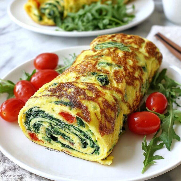 Delicious Rolled Spinach Omelet Recipe for a Healthy Start Recipe