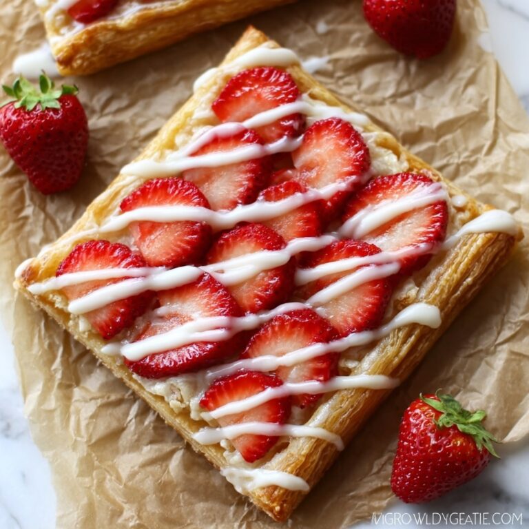 Strawberry Lemon Danish with Cream Cheese and Icing Recipe