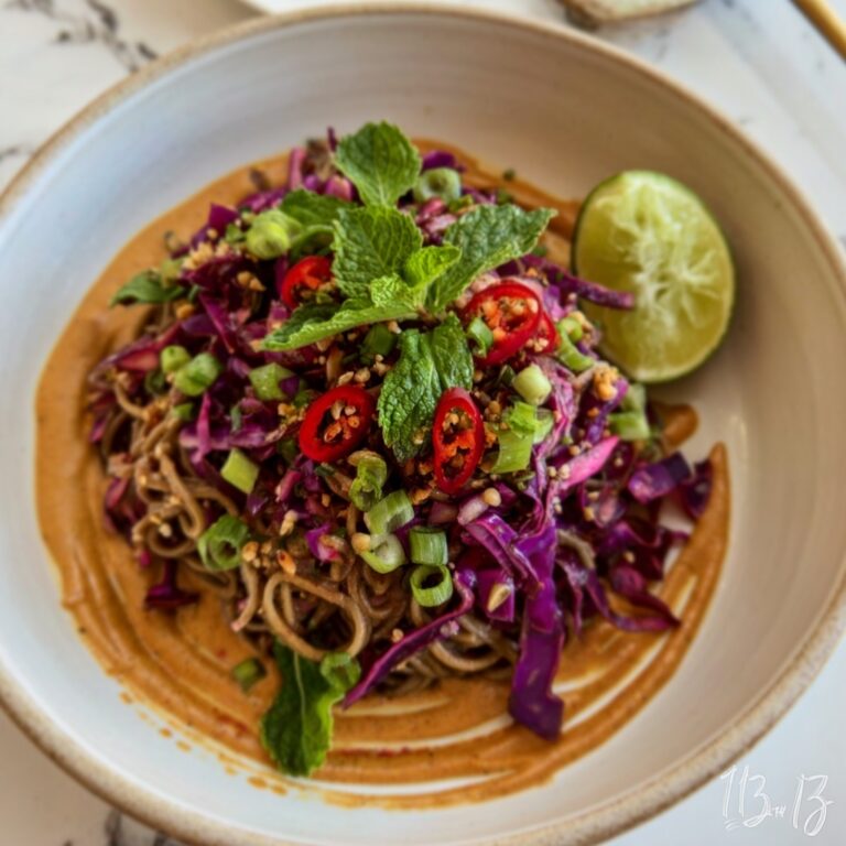 Sesame Chili Cold Soba Noodle Salad Recipe