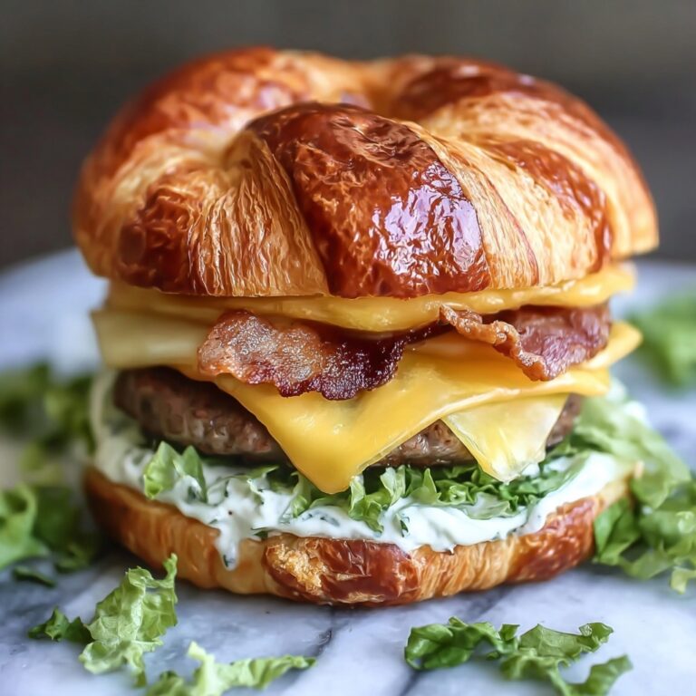 Ultimate Crispy Croissant Smash Burgers in 5 Easy Steps Recipe