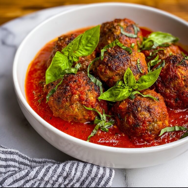 Italian-Style Beef Meatballs with Marinara Recipe