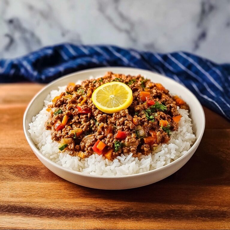 Filipino Picadillo with Fried Egg and Savory Plantains Recipe