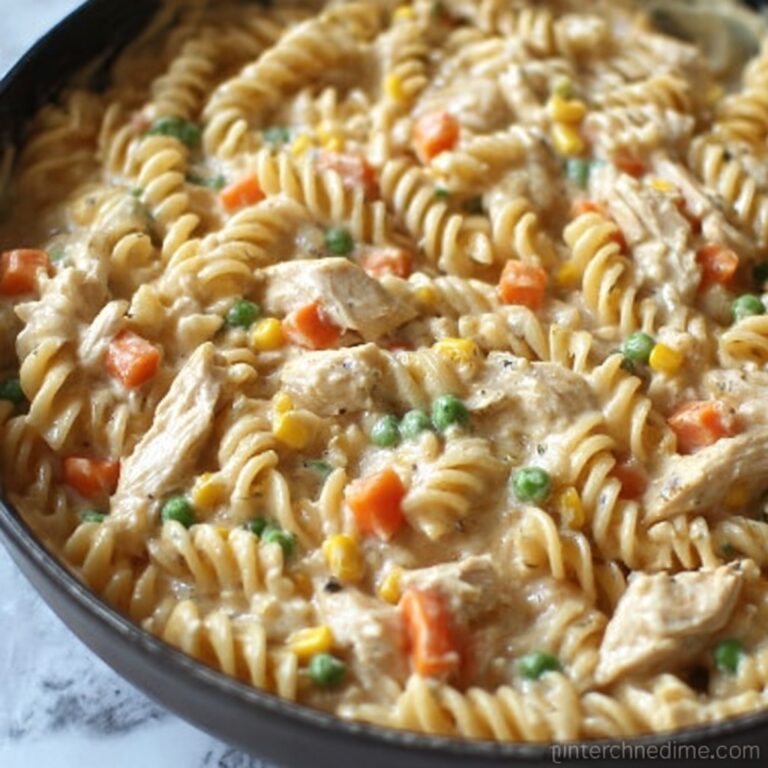 Quick Chicken Pot Pie Pasta Recipe