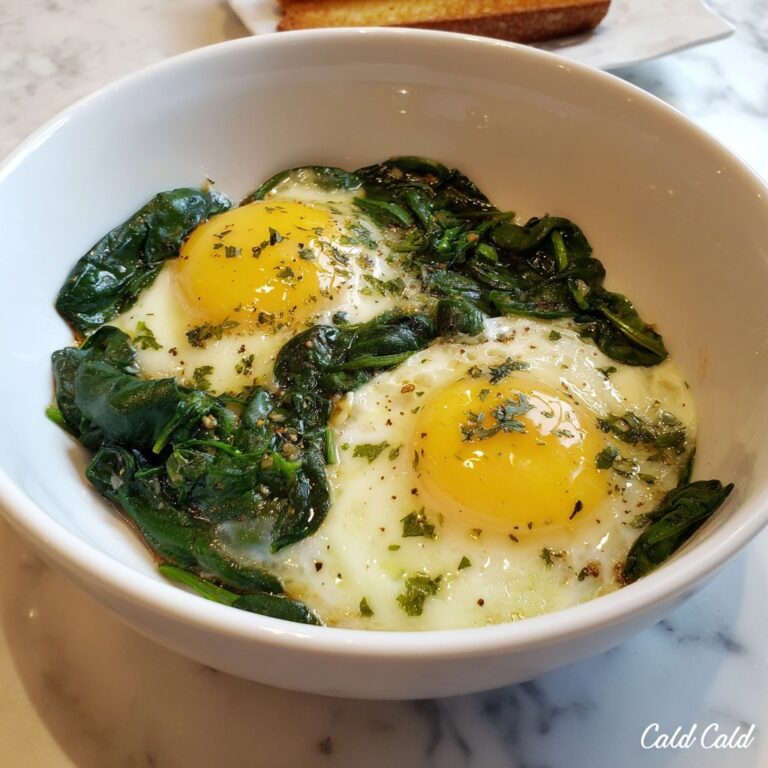 Spinach and Baked Eggs Recipe