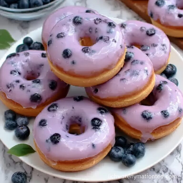 Blueberry Cake Donuts Recipe