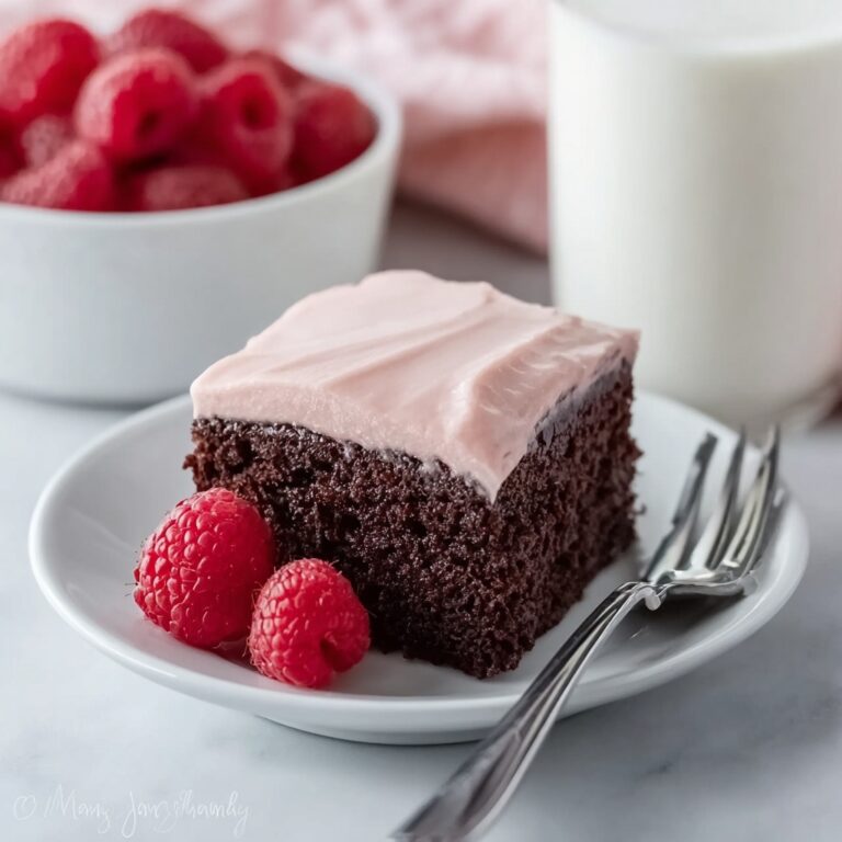 Chocolate Cake with Raspberry Frosting Recipe