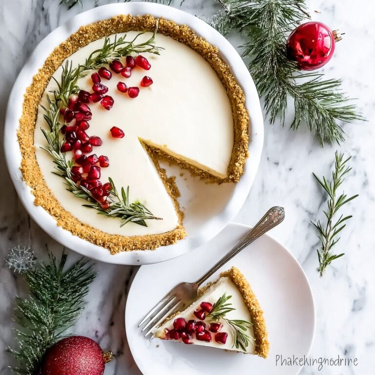 Eggnog Cheesecake with Rum and Spices Recipe