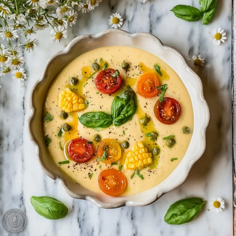 Summer Sweet Corn Gazpacho Recipe
