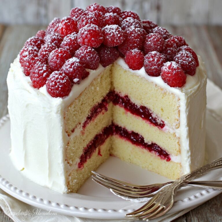 Irresistible White Chocolate Raspberry Cake Recipe